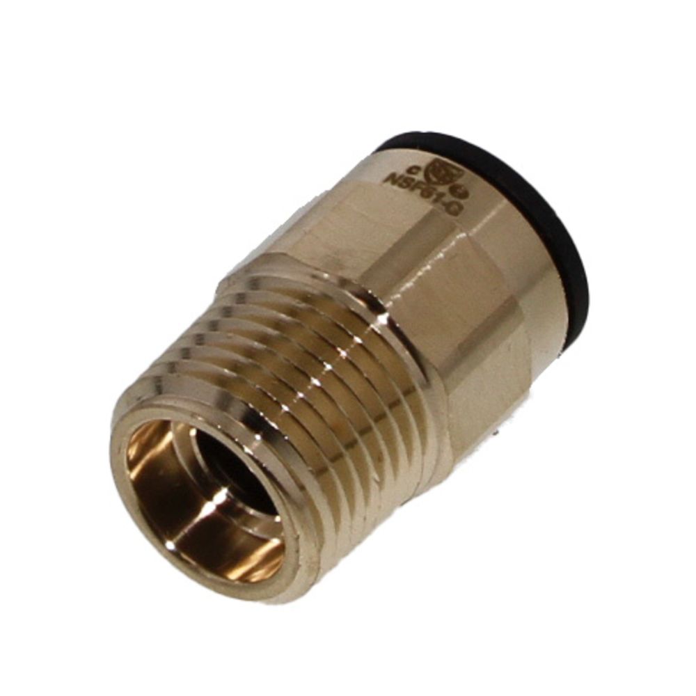 John Guest Lead-Free ProLock Brass Male Connector NPT - 1 CTS x 3/4 NPT