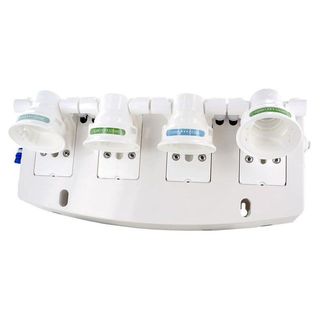 Aqua Flo QCRO 4 Stage Manifold with Flow Control Stem Elbow Fitting