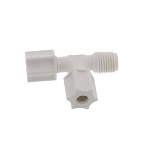 JACO 75-4-4-P-PG Polypropylene Male Run Tee 1/4 OD Tube x 1/4 MPT