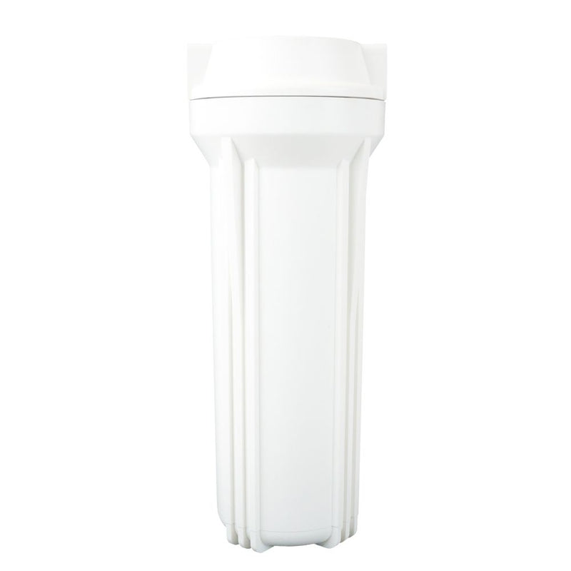 10" Neo-Pure SlimLine Flat Cap Housing NSF White Cap/White Sump 1/2" No Pressure Relief