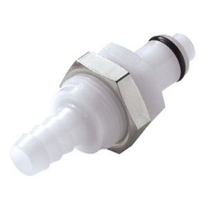 PLCD42005 Valved Panel Mount Hose Barb Coupling Insert 5/16 ID Barb