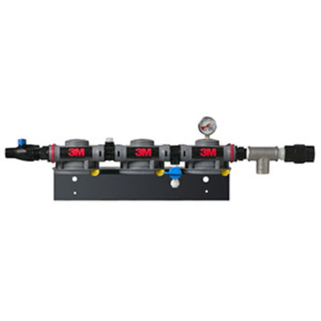 3M Water Filtration DP3 3/4" MNPT Inlet & Outlets, Triple Head, Dual Outlets