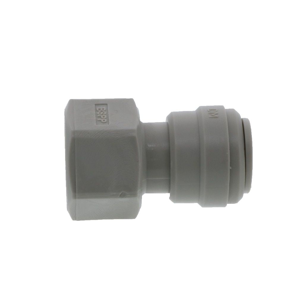 DMfit Female BSPP Connector Flat Type - 1/2" Push-in x 3/8 BSP[P]