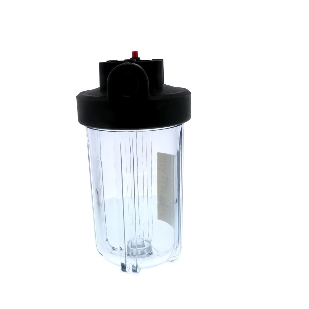 Watts 10" Full Flow Water Filter Housing Black/Clear W/ PR - 1" FPT