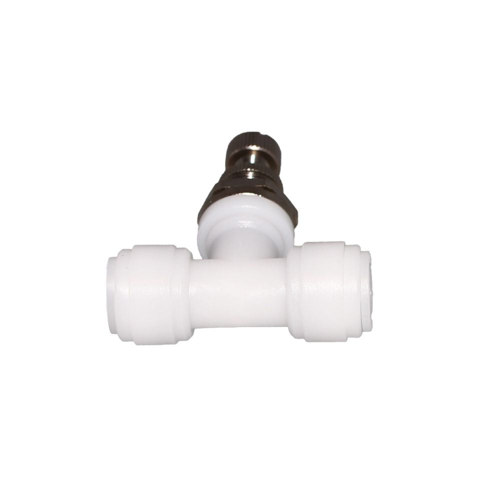 NeoFit - Acetal Natural White Flow Control Bulkhead 1/4" tube