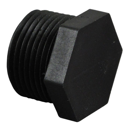 Pipe Plug Hex Head - 3/4" MNPT Polypro Black