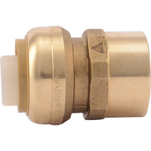 SharkBite® U094LF Lead-Free Brass Push-to-Connect Female Adapter - 1" x 1" FPT