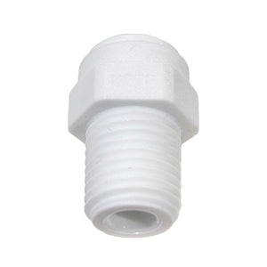 John Guest - White Acetal Male Connector - 3/8" QC x 1/4" MNPT