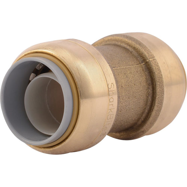 SharkBite® U4016LF Lead-Free Brass Push-to-Connect Polybutylene Transition Coupling - 3/4" PB x 3/4"