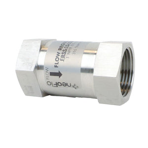 Neo-Pure Stainless Steel Flow Restrictor 15 GPM 316SS 1" FPT x FPT