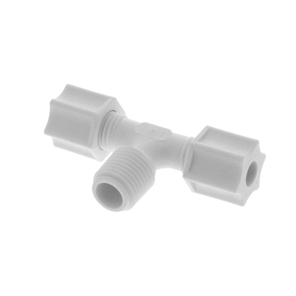 JACO 60-4-4-P-O Polypropylene Male Branch Tee 1/4 OD Tube x 1/4 MPT