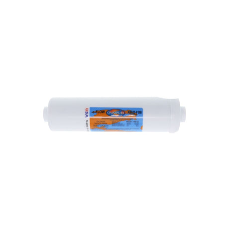 Omnipure Inline K5522-P-BB 5 mic Carbon Block CTO [w/ Scale Reduction] - 10" x 2.5" Filter - 1/4" FPT