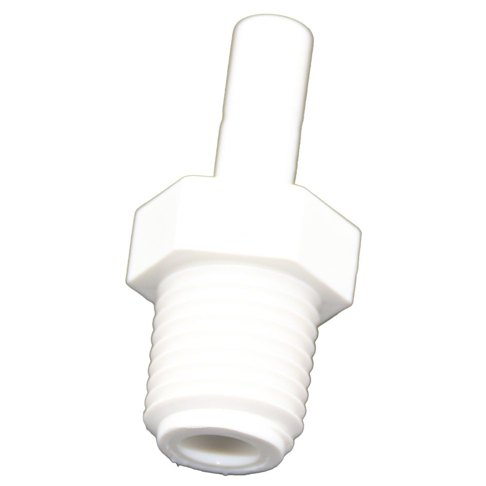 NeoFit - Polypropylene Natural White Stem Adapter 1/4" Stem x 1/4" NPTF