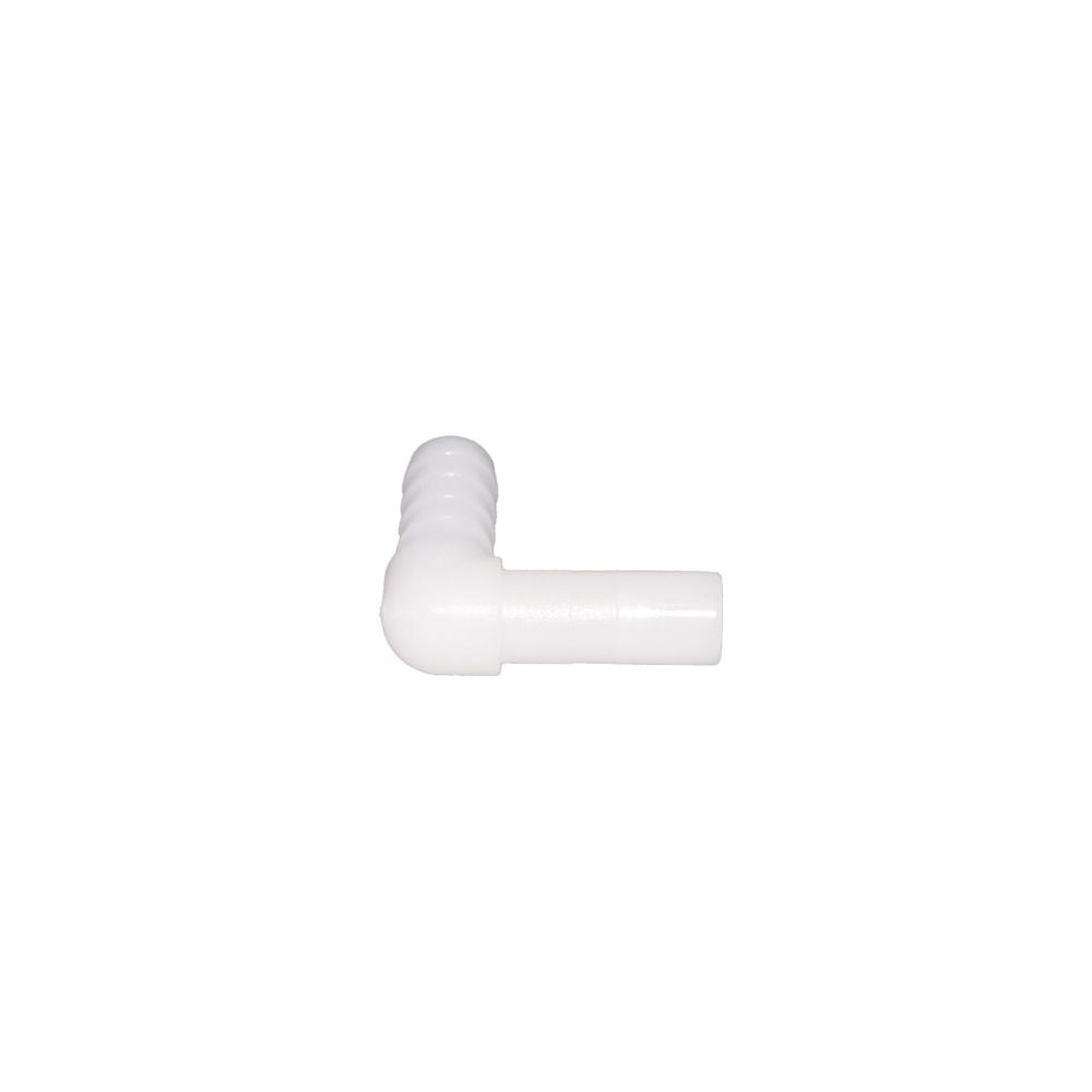 NeoFit - Acetal Natural White Stem Barb Elbow Connector 3/8"stem x 3/8"barb