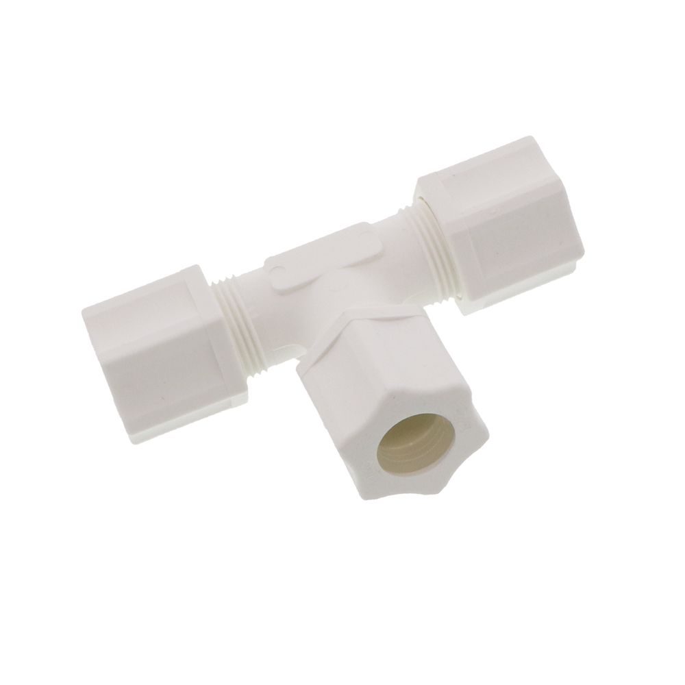 JACO 70-8-P-PG Polypropylene Union Tee 1/2 OD Tube x 1/2 OD Tube x 1/2 OD Tube