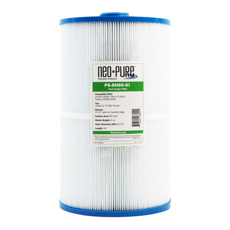 Neo-Pure PS-8H80-KI Pool and Spa Filter 8-1/2" x 14"