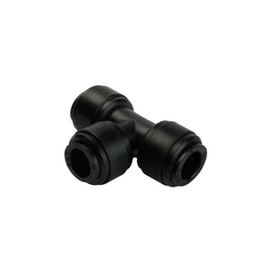NeoFit - Acetal Black Union Tee 3/8" run x 1/4" branch