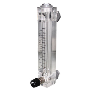 Neo-Pure Adjustable Panel Mount Flowmeter 0.2-2GPM 3/8" MNPT