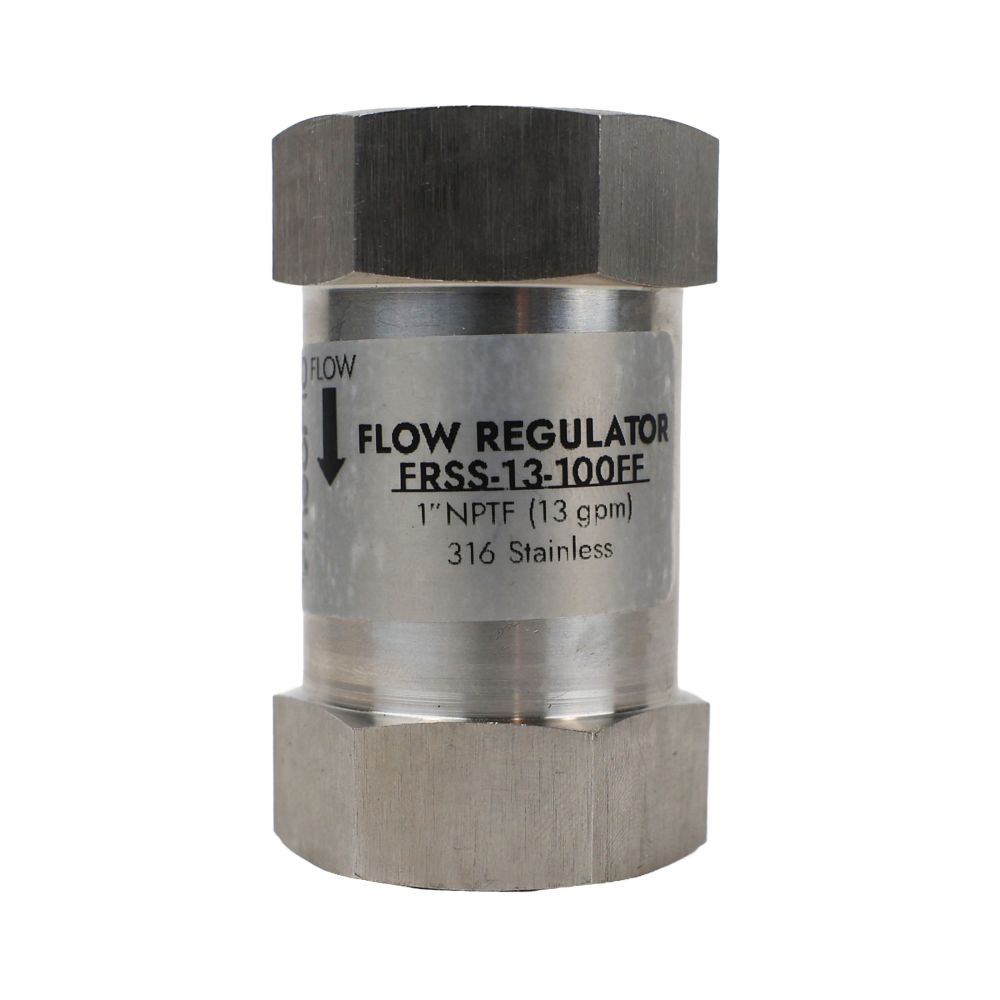 Neo-Pure Stainless Steel Flow Restrictor 13 GPM SS 1" FPT