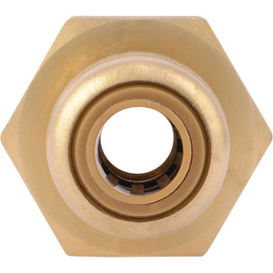 SharkBite® U066LF Lead-Free Brass Push-to-Connect Female Adapter - 1/4" x 1/2" FPT