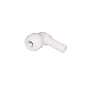NeoFit - Acetal Natural White Stem Elbow 1/4" tube x 1/4" stem