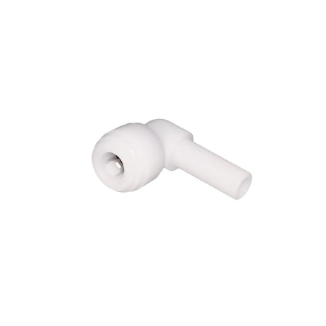 NeoFit - Acetal Natural White Stem Elbow 1/4" tube x 1/4" stem