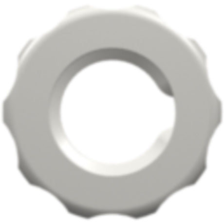 LinkTech 1/4-28 UNF Panel Mount Lock Nut [For use with FTLLB or FTLB panel mount fittings], White Nylon
