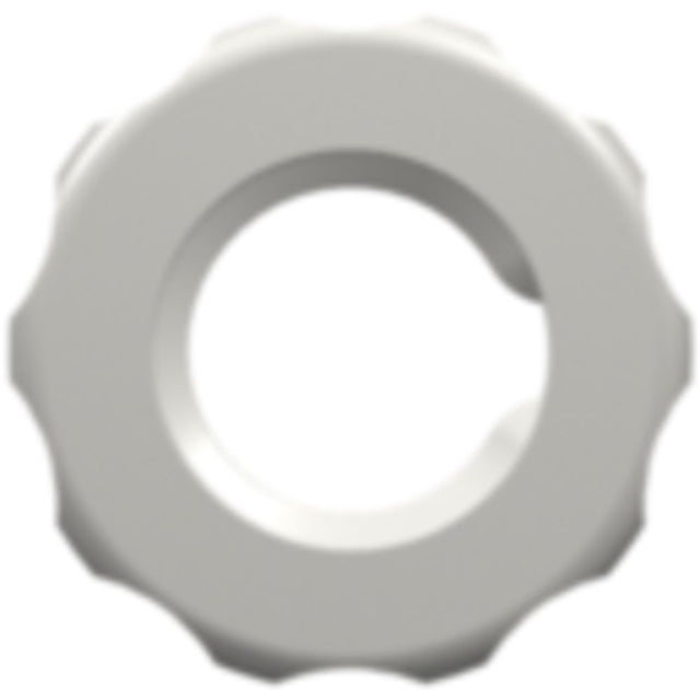 LinkTech 1/4-28 UNF Panel Mount Lock Nut [For use with FTLLB or FTLB panel mount fittings], White Nylon