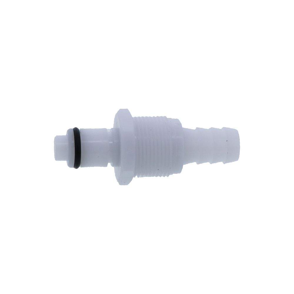 PLCD42006 Valved Panel Mount Hose Barb Coupling Insert 3/8 ID Barb