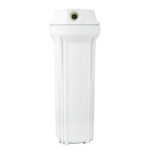 10" Neo-Pure SlimLine Flat Cap Housing NSF White Cap/White Sump 1/2" No Pressure Relief