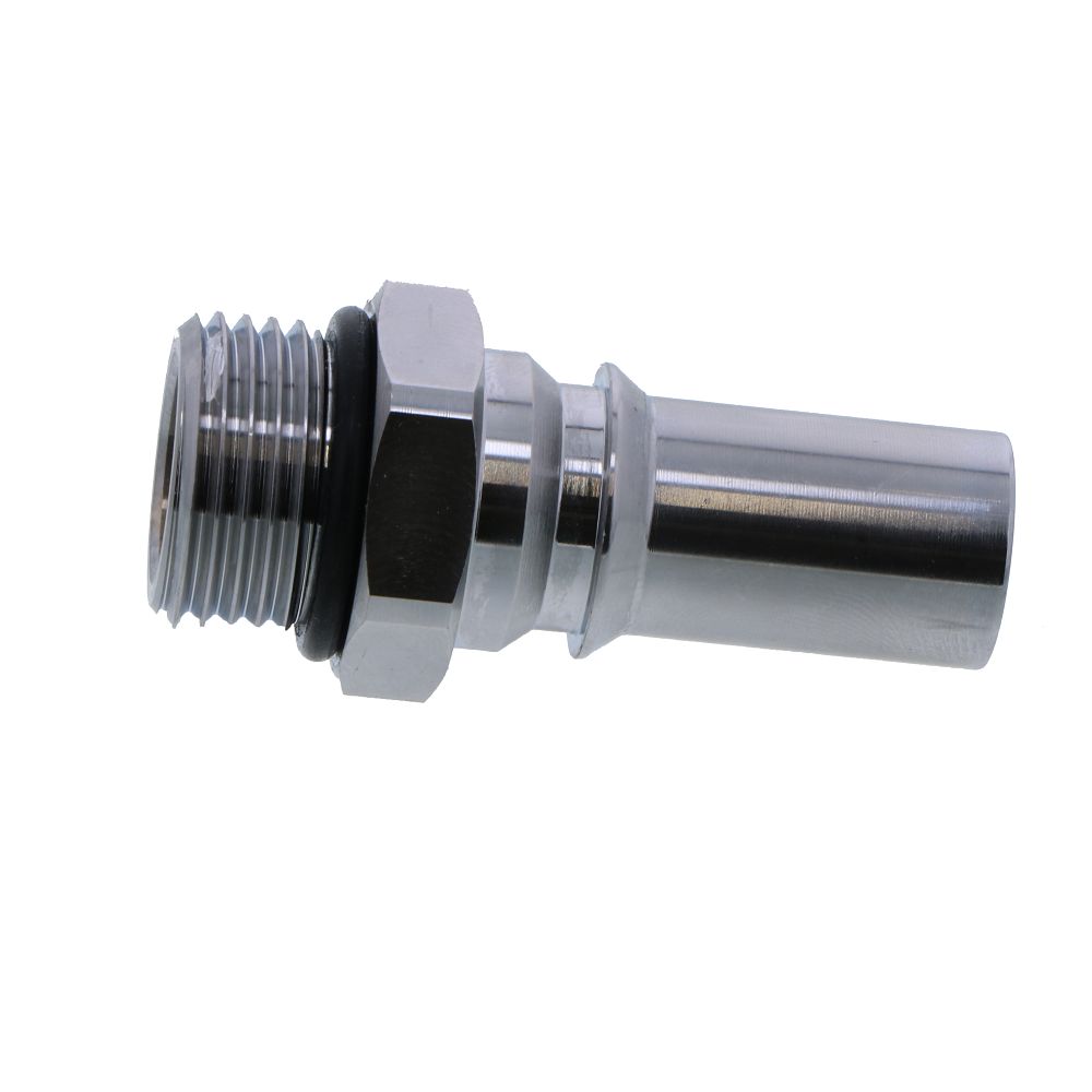 LQ6D46008BLU Valved Straight Thread Liquid Cooling Coupling Insert 1/2 SAE Cool Blue