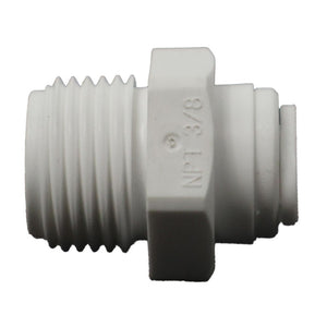 Male Connector Acetal 1/4 qc x 3/8 MNPT