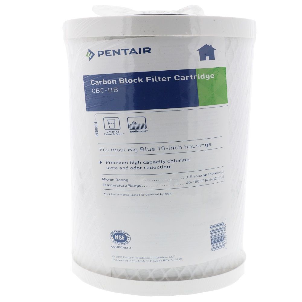 10" BB Pentek CBC-BB Carbon Block CTO/VOC 0.5 mic Filter