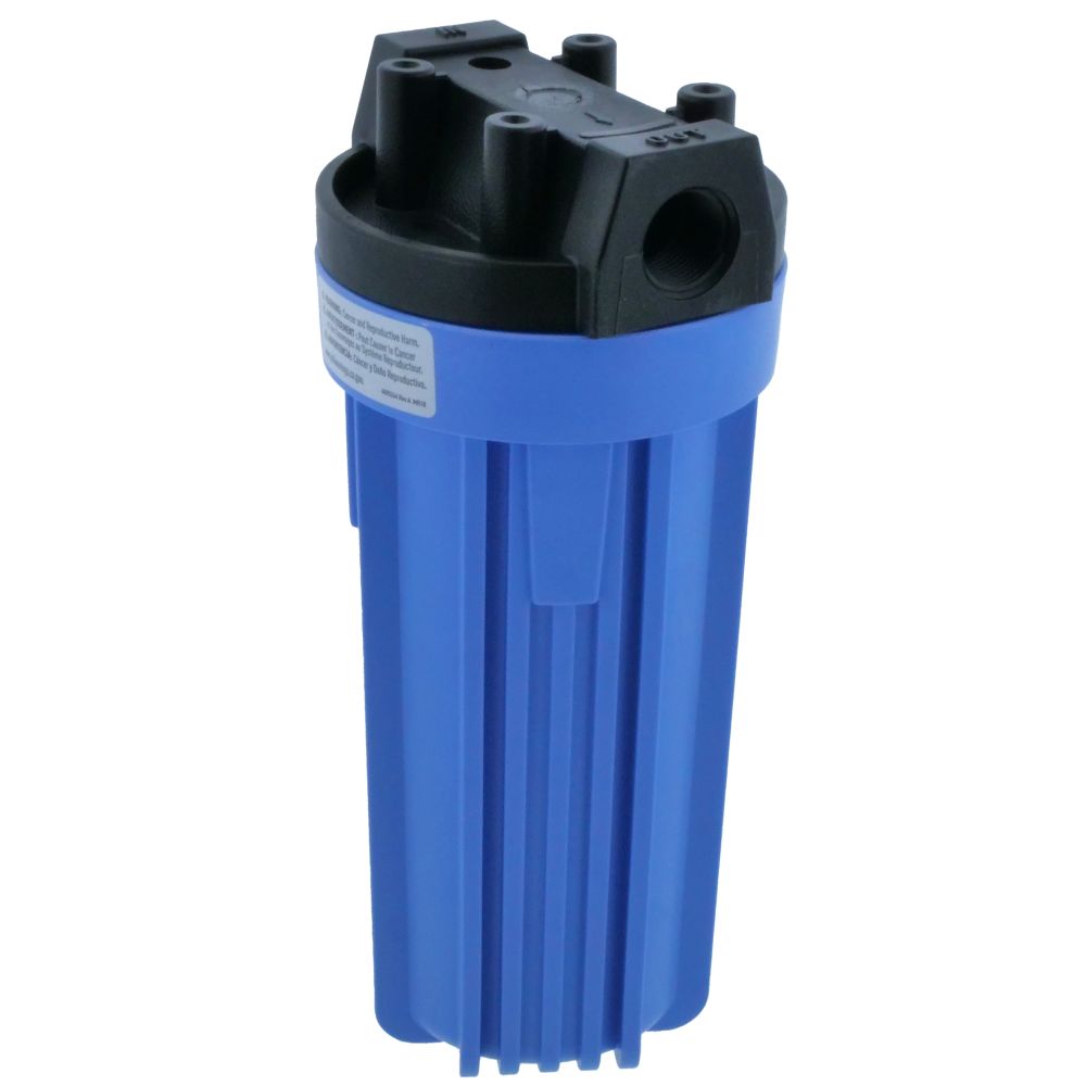 Pentek 150068 10" Standard Water Filter Housing Black/Blue No PR - 3/4" FPT