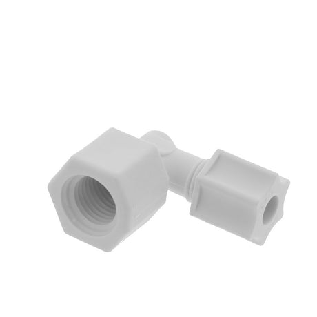JACO 45-4-4-P-O Polypropylene Female Elbow 1/4 OD Tube x 1/4 FPT