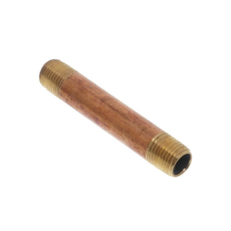 Brass Pipe Nipple Lead-Free 1/4 MPT x 3