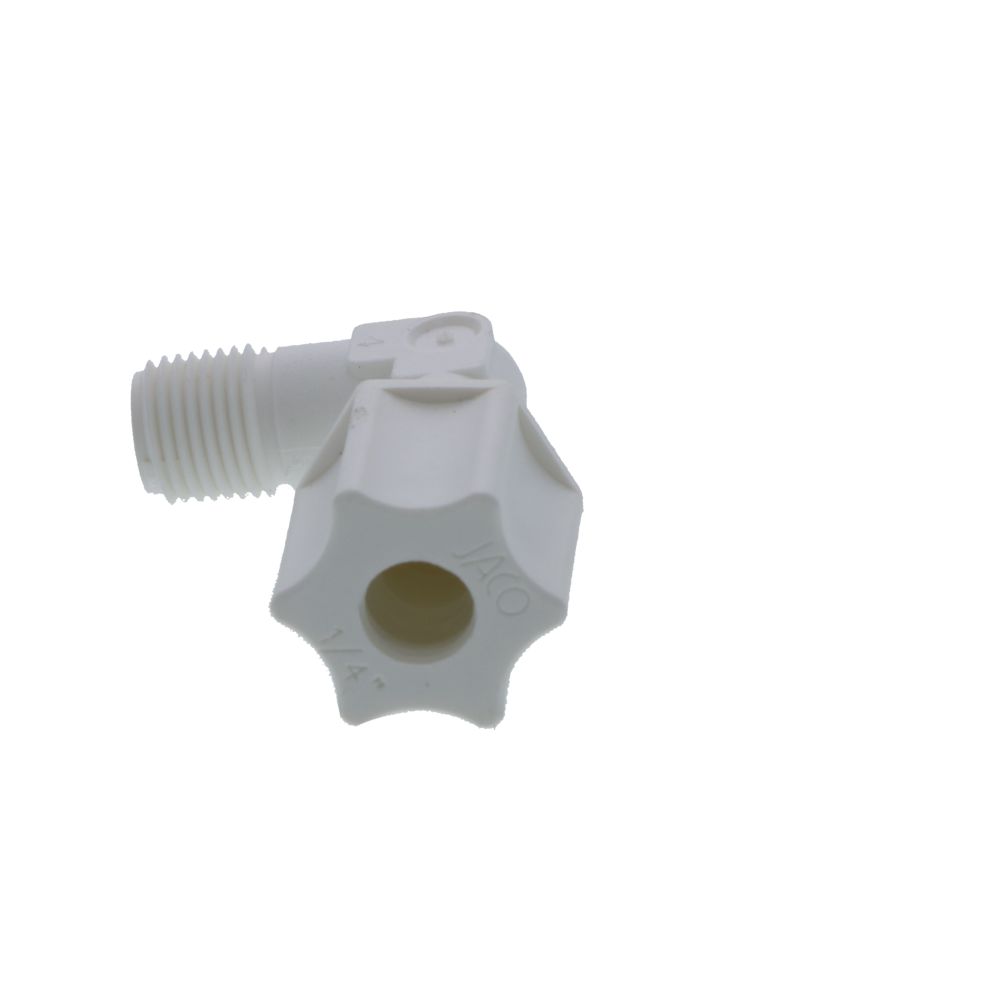 JACO 40-4-2-P-PG Polypropylene Male Elbow 1/4 OD Tube x 1/8 MPT