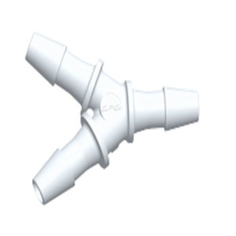 HY470 Y Fitting Natural PVDF 1/8 HB x 1/8 HB x 1/8 HB