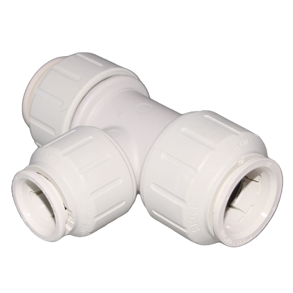 John Guest Reducing Tee - 1 x 1 x 3/4 CTS