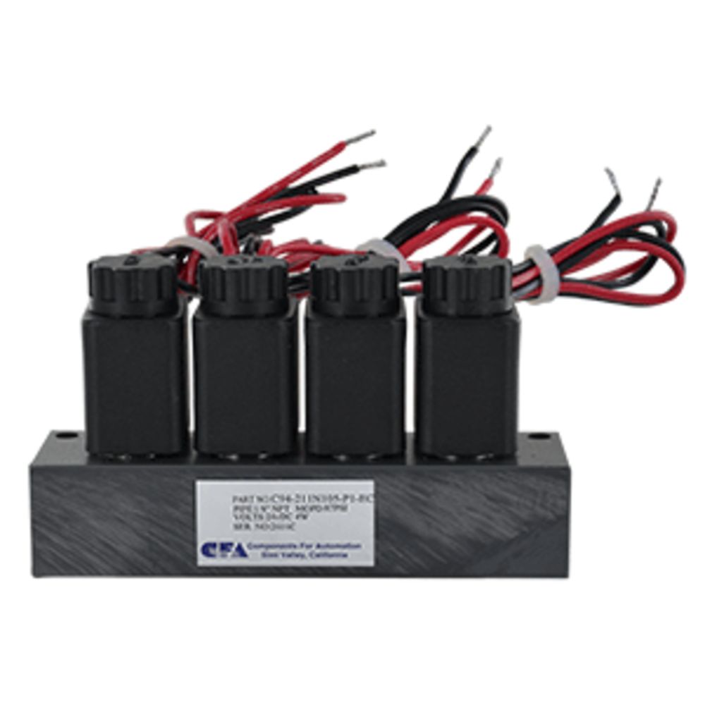 CFA C9 Series Four Station Normally Closed Solenoid Valves with Manifold 1/8" FPT 24VAC,All Products : American Fashion Style Bags On Sale