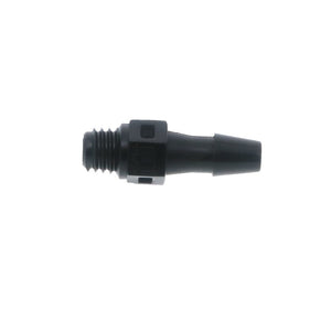 FitQuik Nylon Thread to Tube Straight Fitting - 10-32 UNF to 1/8 Hose Barb - Black