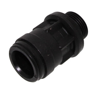 John Guest Male Connector BLACK ACETAL - 28mm x 1" BSP