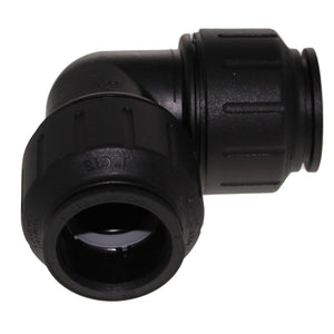 John Guest Black Union Elbow - 1 CTS