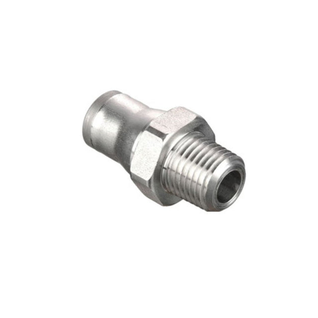 Parker Prestolok PLS SS Male Connector - 4mm OD Tube x 10-32 UNF