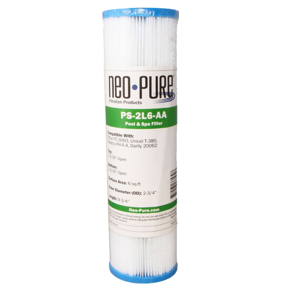 Neo-Pure PS-2L6-AA Pool and Spa Filter 2-3/4" x 9-3/4"