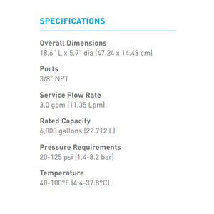 SHURflo LVPO-F1 5.0 Micron Inline Carbon Block and Starter Kit w/ CTO