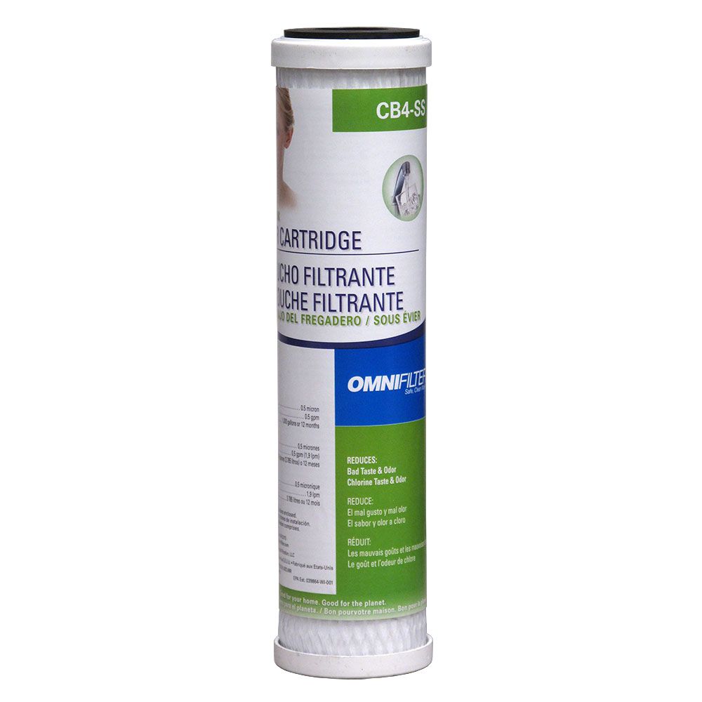 OmniFilter CB4-SS Undersink Filter Cartridge 0.5 mic
