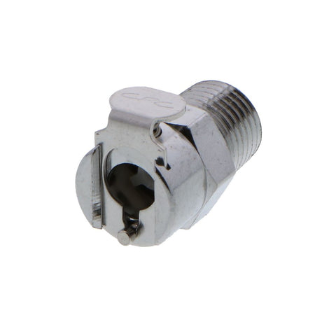 1/4 NPT Valved Chrome-plated Brass Coupling Body - VITON