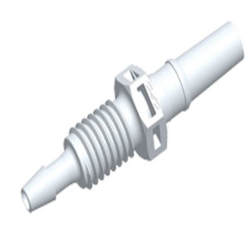 PMLM3130 Luer Fitting White Nylon Panel Mount Male Luer X 3/32 HB