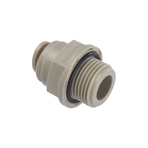 NeoFit - Acetal Gray Male Connector- 3/8"tube x3/8"NPTF